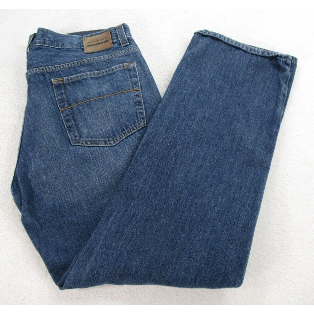 AXIST Jeans Men's 36 x 32 (Actual 36x29) Straight Leg Medium Wash Blue